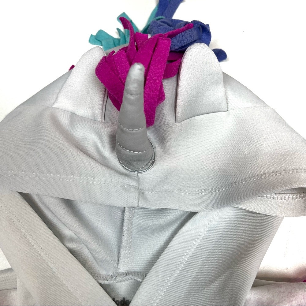 Nickelodeon Hooded Unicorn Dress Sz XS || Jo Jo Siwa White Tutu /Tulle poof - Picture 3 of 14